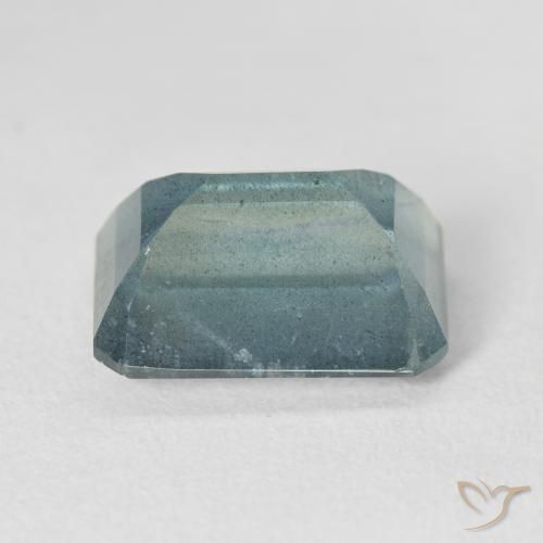 7,81 ctw natürlicher blauer Aquamarin, Smaragdschliff, VS-SI