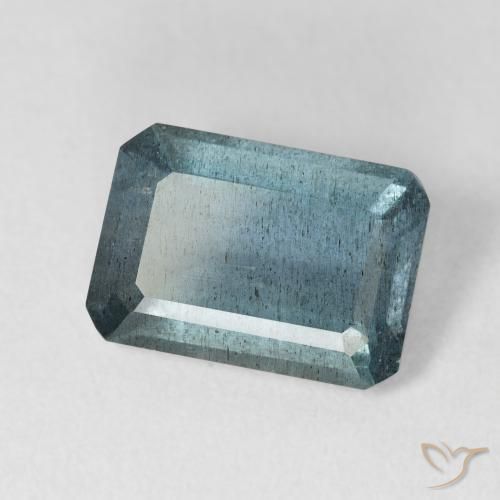 4,25 ctw natürlicher blauer Aquamarin, Smaragdschliff, VS-SI