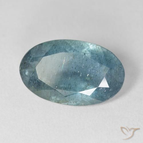 5,60 ctw natürlicher blauer Aquamarin, Oval Schliff, VS-SI