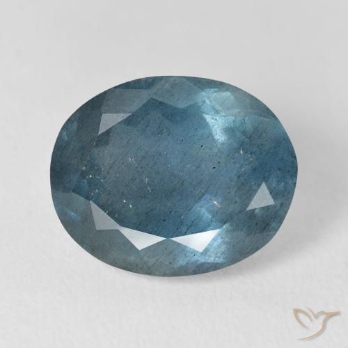 8,01 ctw natürlicher blauer Aquamarin, Oval Schliff, VS-SI