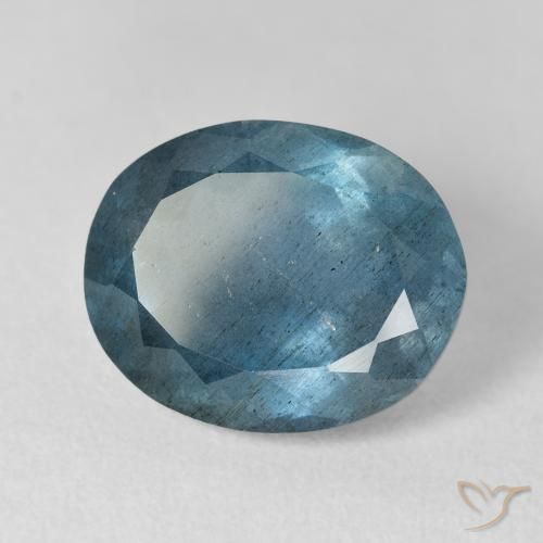 8,01 ctw natürlicher blauer Aquamarin, Oval Schliff, VS-SI