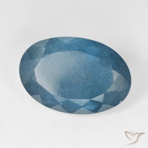 9,17 ctw natürlicher Tiefes Marineblau Aquamarin, Oval, VS-SI