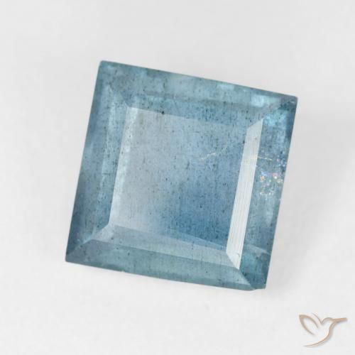 9,17 ctw natürlicher hellblau Aquamarin, Quadrat, VS-SI