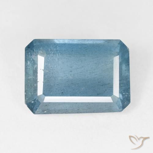 6.20ct Natürlicher Mittelblau Aquamarin, Smaragdschliff, VS-SI
