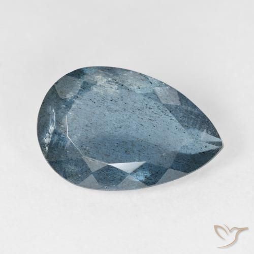6.78ct Blauer Aquamarin, Birnenform, VS-SI