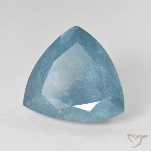 9,17 ctw natürlicher Hellgrünliches Blau Aquamarin, Trillion, VS-SI