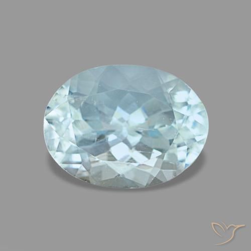 1.21ct Blauer Aquamarin, Oval, VS