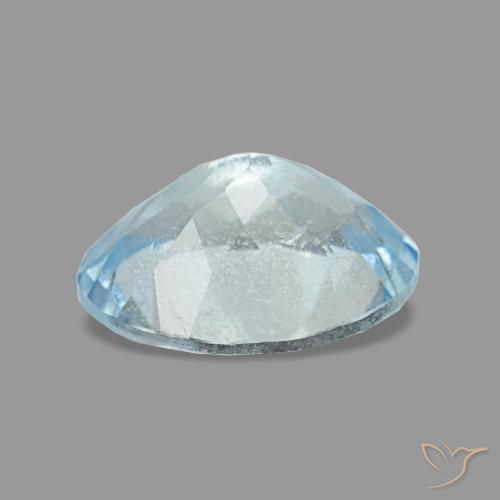 1,12 ctw natürlicher blauer Aquamarin, Oval Schliff, VS