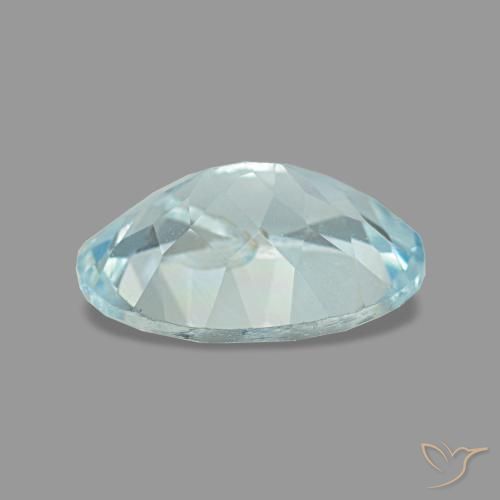 1,12 ctw natürlicher blauer Aquamarin, Oval Schliff, VS