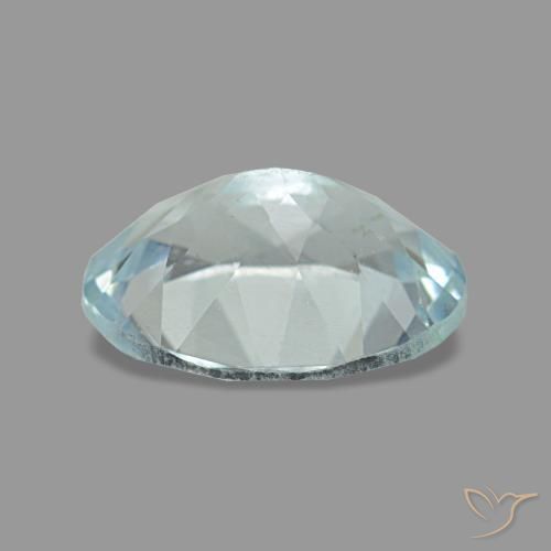 1,08 ctw natürlicher blauer Aquamarin, Oval Schliff, VS