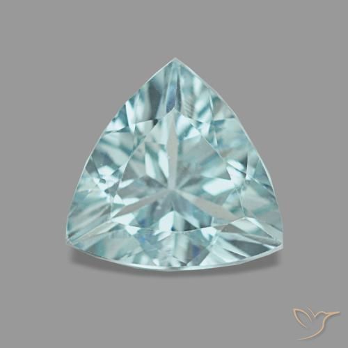 0,93 ctw natürlicher türkiser Aquamarin, Trillion, VVS
