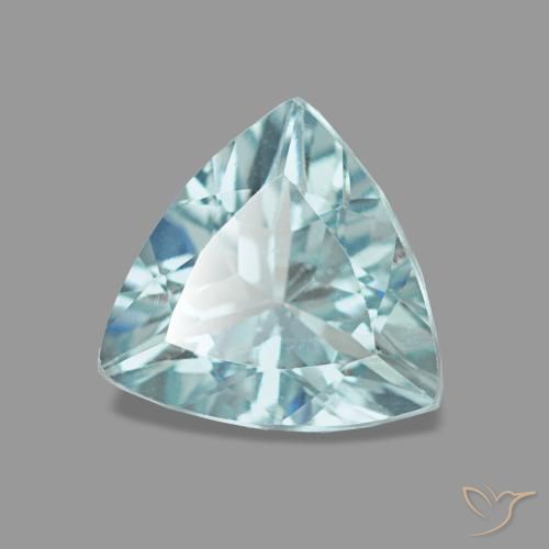 0,93 ctw natürlicher türkiser Aquamarin, Trillion, VVS