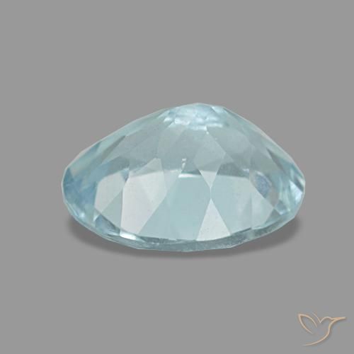 1,08 ctw natürlicher türkiser Aquamarin, Oval Schliff, VVS
