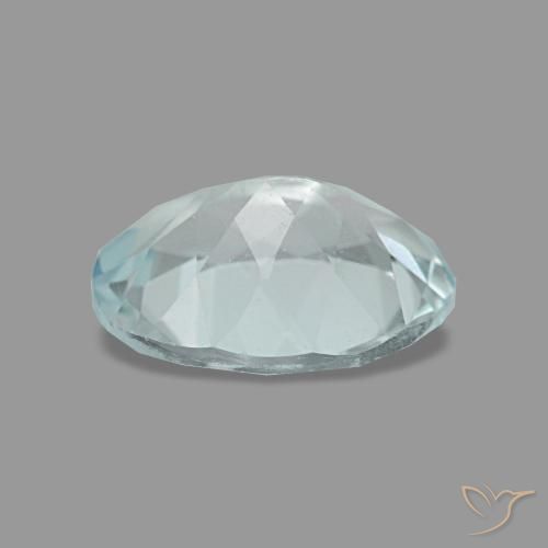 1,05 ctw natürlicher türkiser Aquamarin, Oval Schliff, VVS