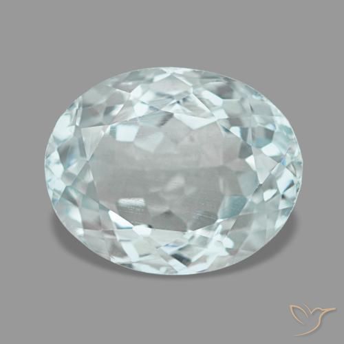 2,61 ctw natürlicher türkiser Aquamarin, Oval Schliff, VS