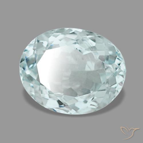 2,61 ctw natürlicher türkiser Aquamarin, Oval Schliff, VS
