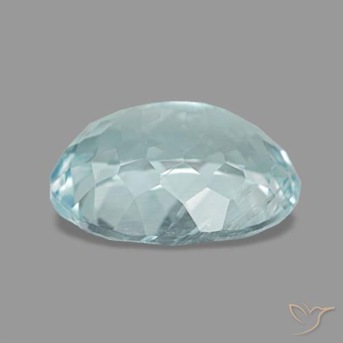 2,61 ctw natürlicher türkiser Aquamarin, Oval Schliff, VS