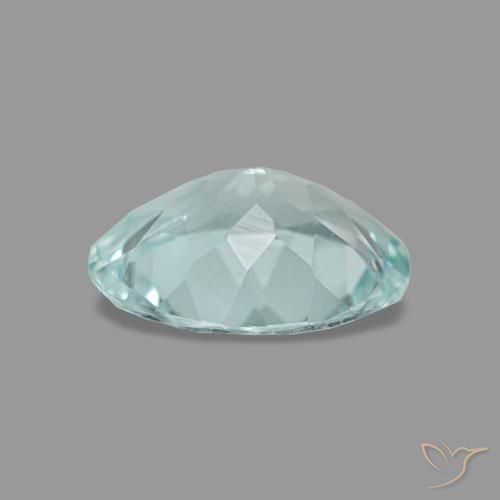 0,93 ctw natürlicher türkiser Aquamarin, Oval Schliff, VVS