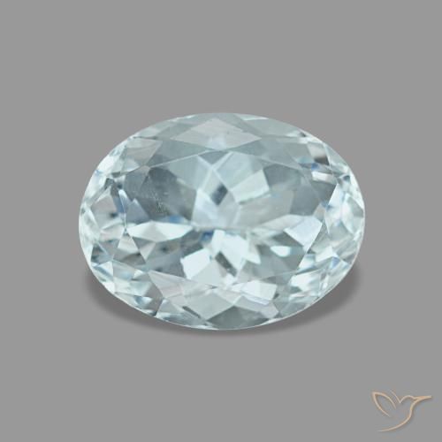 1.24ct Türkiser Aquamarin, Oval, VVS