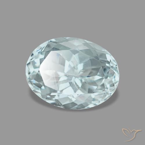 1,24 ctw natürlicher türkiser Aquamarin, Oval Schliff, VVS