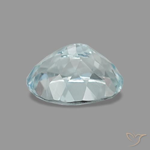 1,24 ctw natürlicher türkiser Aquamarin, Oval Schliff, VVS