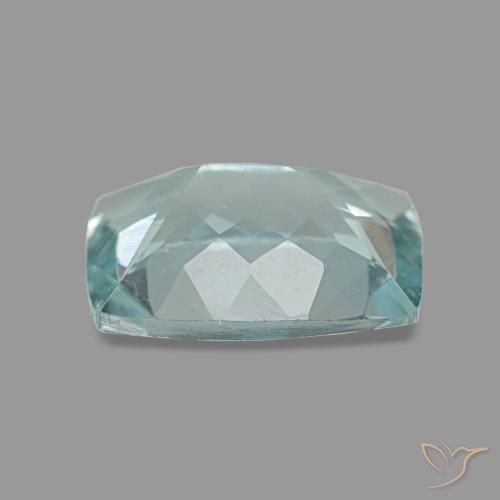 1,22 ctw natürlicher blauer Aquamarin, Kissenschliff, VVS
