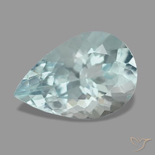 1.64ct Blauer Aquamarin, Birnenform, VVS