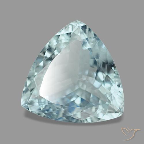 2,17 ctw natürlicher blauer Aquamarin, Trillion, VVS