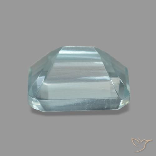1,60 ctw natürlicher blauer Aquamarin, Smaragdschliff, VVS