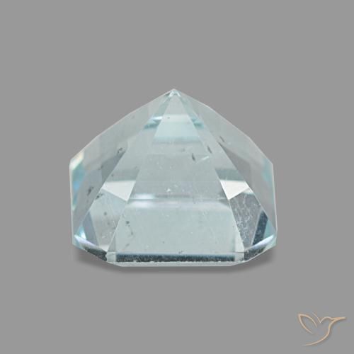 1,06 ctw natürlicher blauer Aquamarin, Smaragdschliff, VS