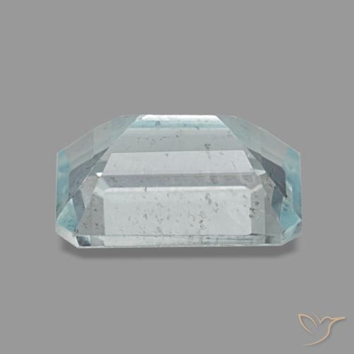1,45 ctw natürlicher blauer Aquamarin, Smaragdschliff, VS