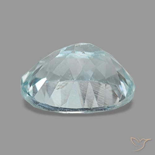 2,40 ctw natürlicher blauer Aquamarin, Oval Schliff, VS