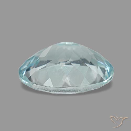 2,04 ctw natürlicher blauer Aquamarin, Oval Schliff, VS