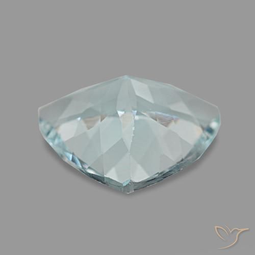 1,74 ctw natürlicher blauer Aquamarin, Trillion, VS
