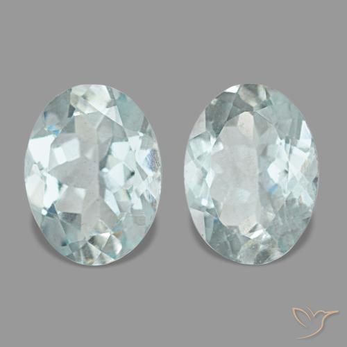2.00ctw Blauer Aquamarin, Oval, VS