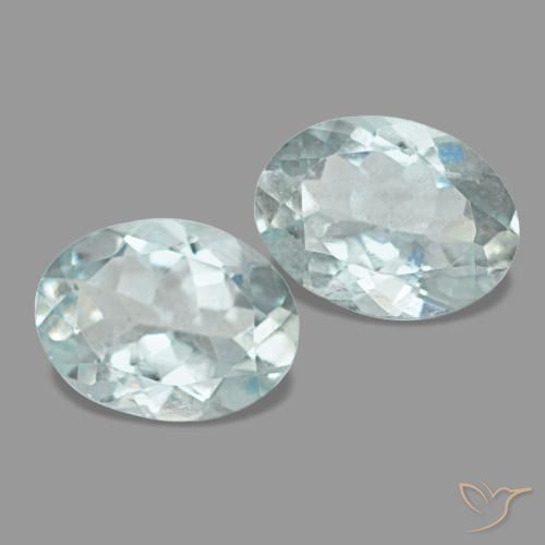 2,00 ct natürliche blauer Aquamarin-Edelsteine, Oval Schliff, VS