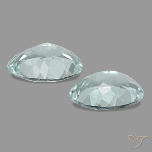 2,00 ct natürliche blauer Aquamarin-Edelsteine, Oval Schliff, VS