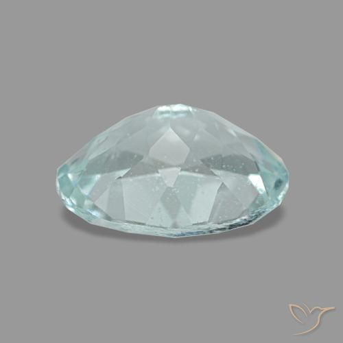 1,13 ctw natürlicher blauer Aquamarin, Oval Schliff, VS