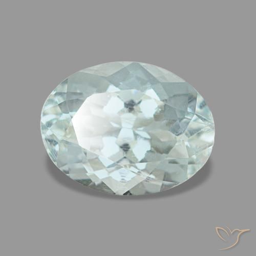 1,17 ctw natürlicher blauer Aquamarin, Oval Schliff, VS