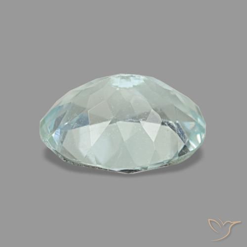 1,17 ctw natürlicher blauer Aquamarin, Oval Schliff, VS