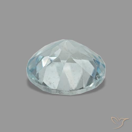1,15 ctw natürlicher blauer Aquamarin, Rundschliff, VS
