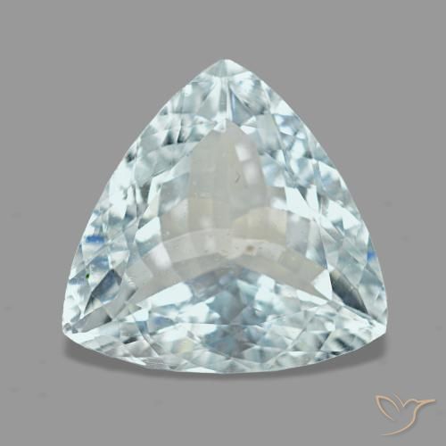 3,21 ctw natürlicher blauer Aquamarin, Trillion, VS