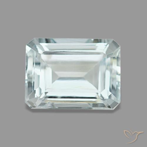 1.67ct Blauer Aquamarin, Smaragdschliff, VS