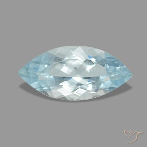 0.92ct Blauer Aquamarin, Marquise, VS