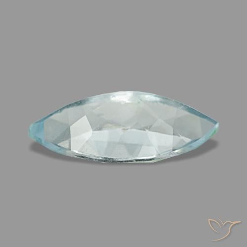 0,92 ctw natürlicher blauer Aquamarin, Marquise, VS