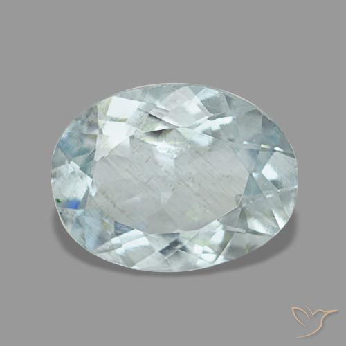 1,20 ctw natürlicher blauer Aquamarin, Oval Schliff, VS-SI