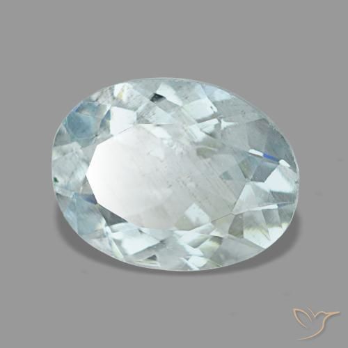 1,20 ctw natürlicher blauer Aquamarin, Oval Schliff, VS-SI