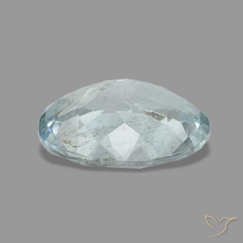 1,20 ctw natürlicher blauer Aquamarin, Oval Schliff, VS-SI