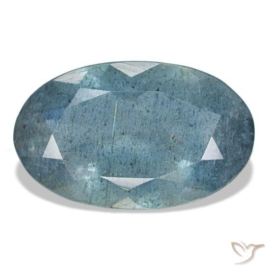5.60ct Blauer Aquamarin, Oval, VS-SI