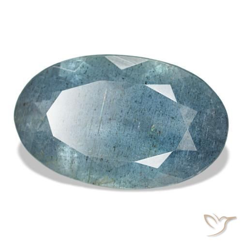 5,60 ctw natürlicher blauer Aquamarin, Oval Schliff, VS-SI
